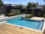 Ascot Vale Lap pool with glass wall feature