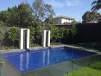Strathmore Rectangle pool with water features